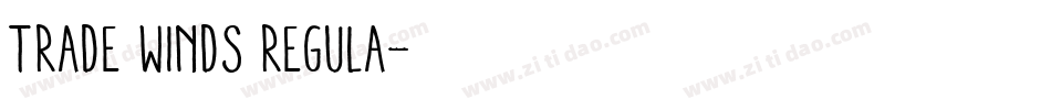 Trade Winds Regula字体转换